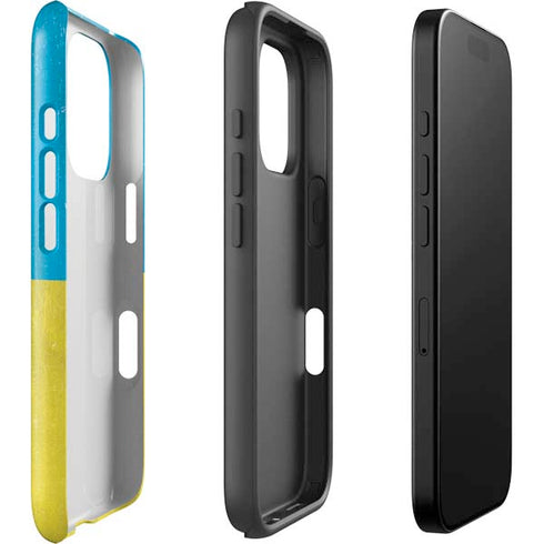Ukraine Flag Distressed iPhone 16 Pro Max Impact Case